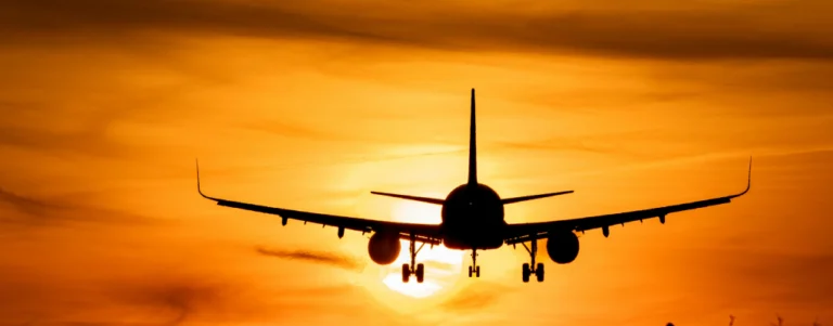 KLM commercial airplane at airport